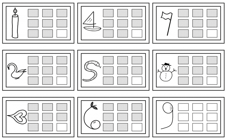Nine times table - worksheet