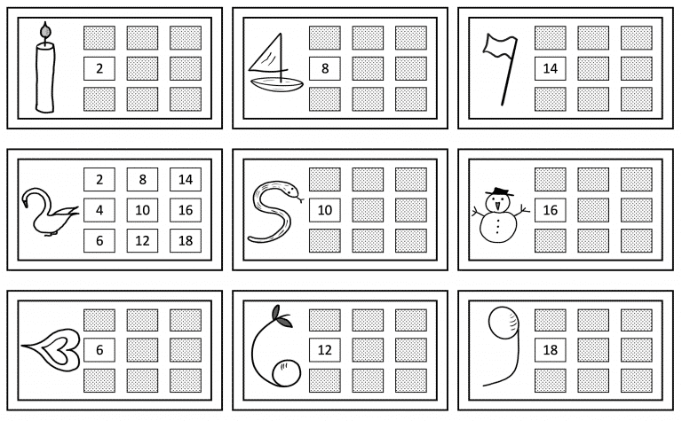 Two times table - worksheet